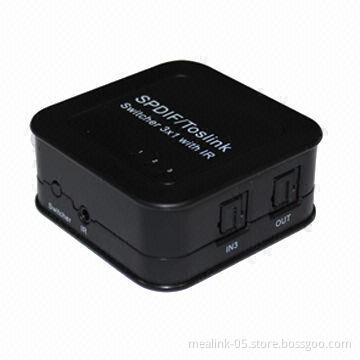 Optical Audio 3 x 1 Switches with IR control